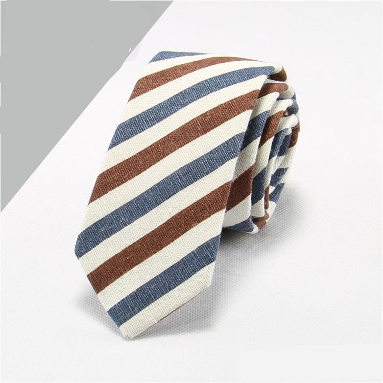 Cotton And Linen Tie Men's Formal Business Tie