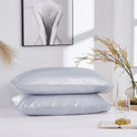 Simple Pillowcase Satin Imitation Silk Pure Color Bedding