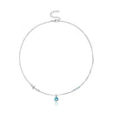 Pendant Fashion Cross Clavicle Chain Simple European And Beautiful Turquoise Necklace