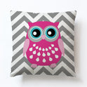 Owl Geometric Simple Animal Cute Cartoon Sofa Pillowcase