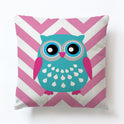 Owl Geometric Simple Animal Cute Cartoon Sofa Pillowcase