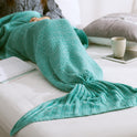 Mermaid Tail Blanket Knitted Crochet for Childern Super Soft Sleeping Blankets