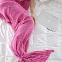 Mermaid Tail Blanket Knitted Crochet for Childern Super Soft Sleeping Blankets