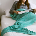 Mermaid Tail Blanket Knitted Crochet for Childern Super Soft Sleeping Blankets