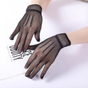 Black White Etiquette Gloves Wedding Dress Gloves