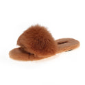 The New One-Word Candy Color Fashion Outer Wear Plush Slippers