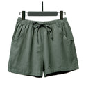 High Waist Three Quarter Pants, Large Size Thin Section, Foreign Trade Casual Wide Leg Shorts