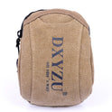 Men's Portable Retro Canvas Belt Bag With Hook