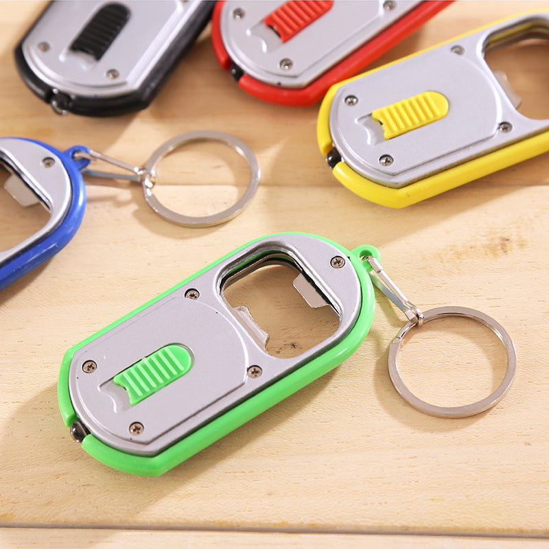 Household LED Bottle Opener Keychain Light Gifts