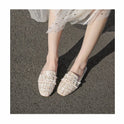 Female Summer Half Slippers Flat Toe Cap