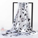 Satin Satin Large Square Scarf Printing Large Shawl Silk Scarf