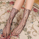 Mid-tube Transparent Korean All-match Breathable Women's Socks