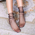 Mid-tube Transparent Korean All-match Breathable Women's Socks