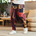 Loose Hip-Hop National Style Linen Casual Pants Men Loose