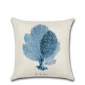 Seaweed Coral Cotton Linen Pillowcase