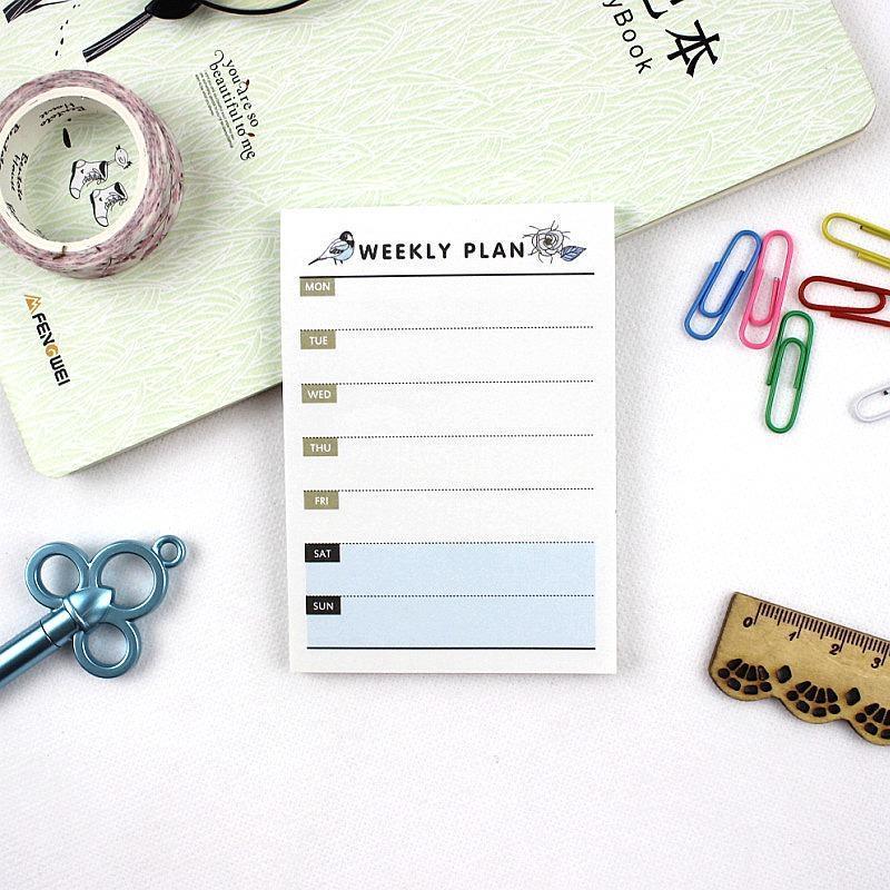 Weekly Monthly Work Plan Diary Agenda