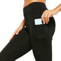 Side Mobile Phone Pocket High Waist Sports Fitness Yoga Leggings