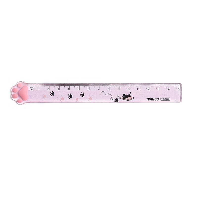 Student Creative Stationery Measuring Ruler Transparent Plastic