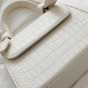 Fashion All-Match Portable Crocodile Pattern One-Shoulder Small Square Bag