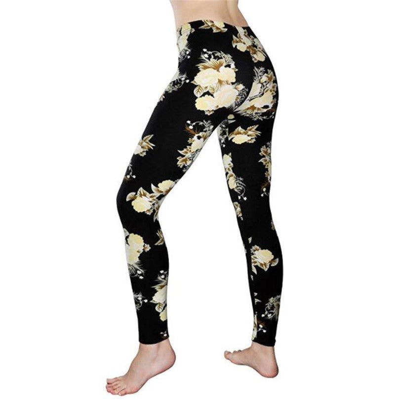 Printed And Plush Leggings For Exterior Wear