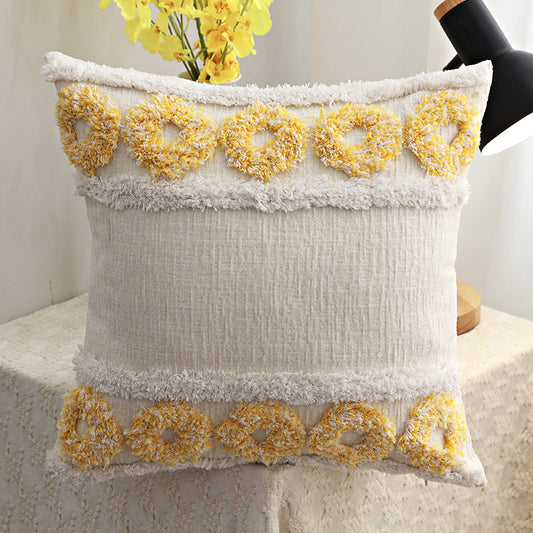 Homestay Style Luxury Tufted Pillow Sofa Cushion