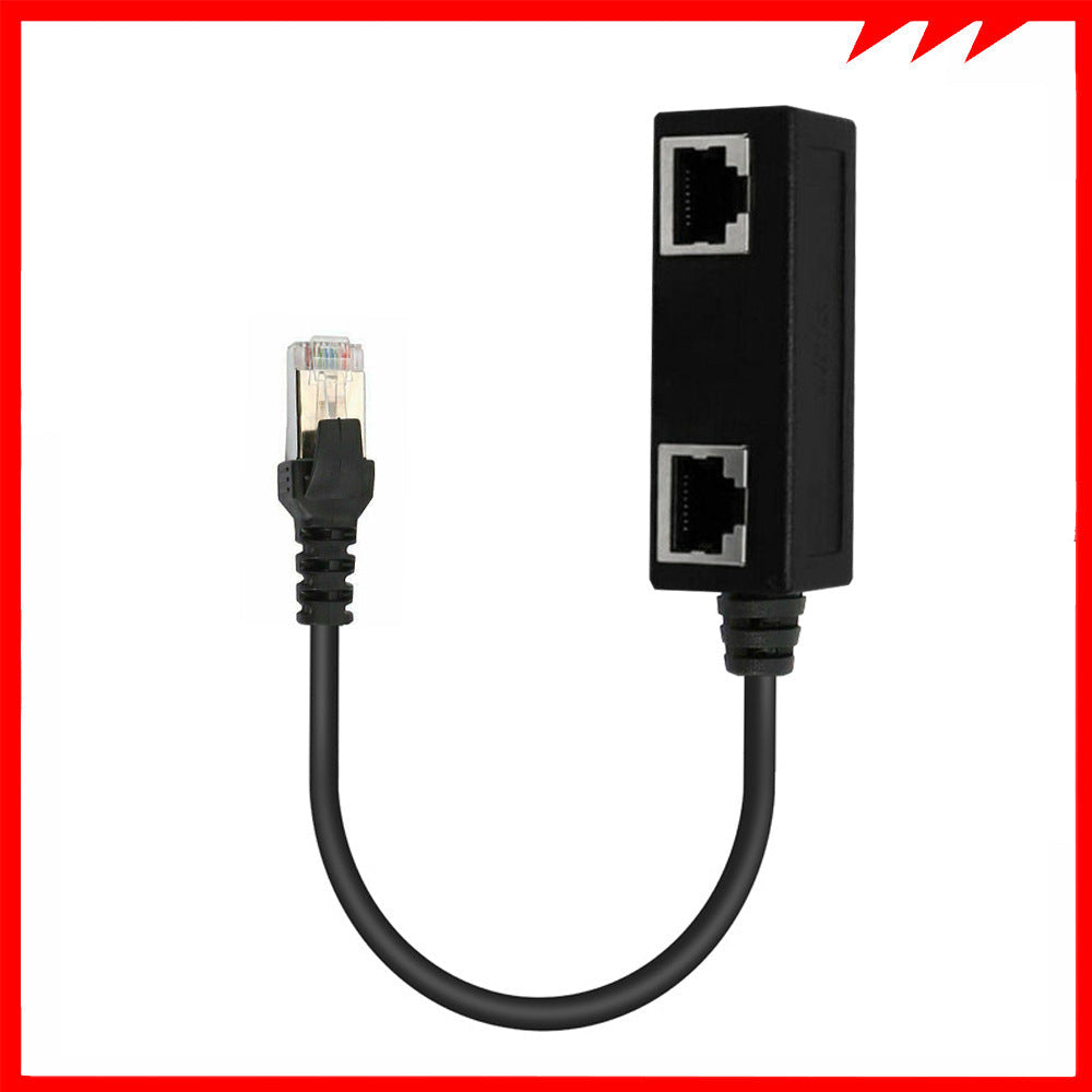 Network Cable Adapter Cable Connecting Line One Male 3 Bus CATE 6 Line