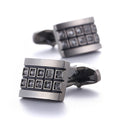 High Quality French Shirt Cufflinks Gun Black Diamond Fine Cufflinks