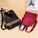 Korean Style Trendy All-Match Nylon Bag Fashion Lady Travel Backpack