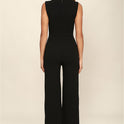 Square Neck Slim Sexy Women's Jumpsuit Flared Trousers