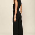 Square Neck Slim Sexy Women's Jumpsuit Flared Trousers