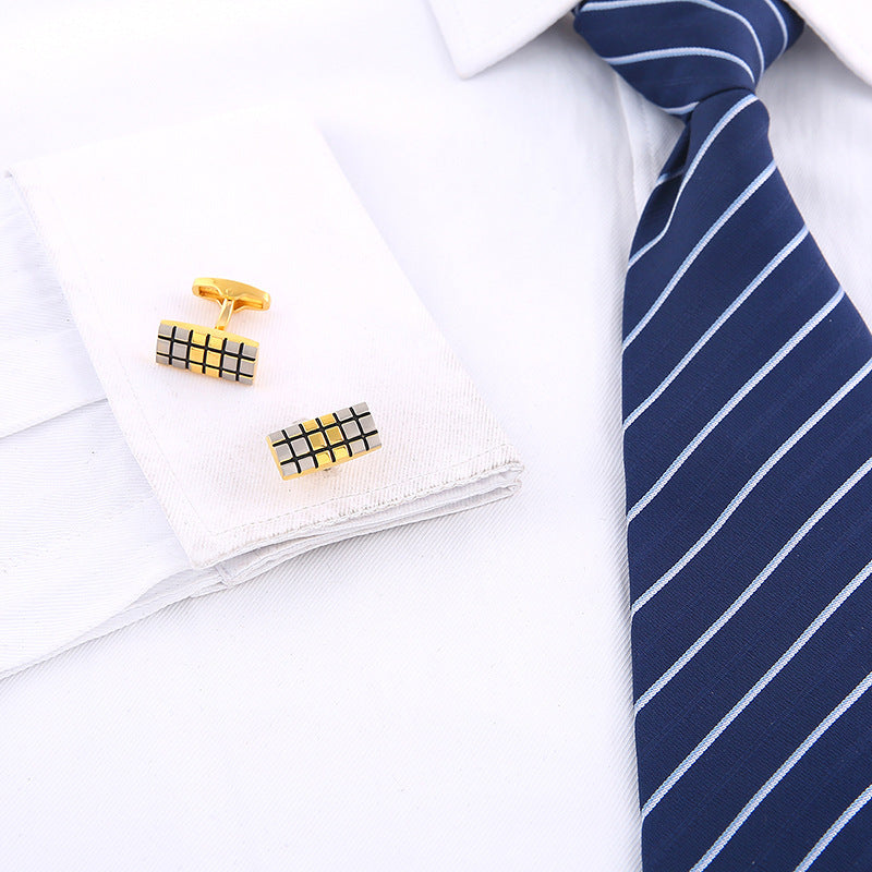 Gold Drip Cuff Studs European And American Men's French Buttons