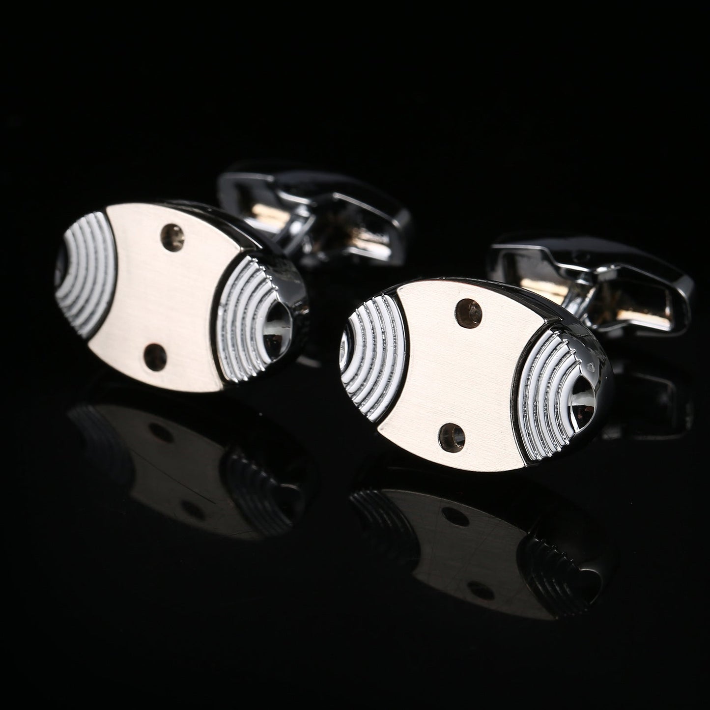 Industrial Revolution Series French Cufflinks Fish Shape Men's Cufflinks