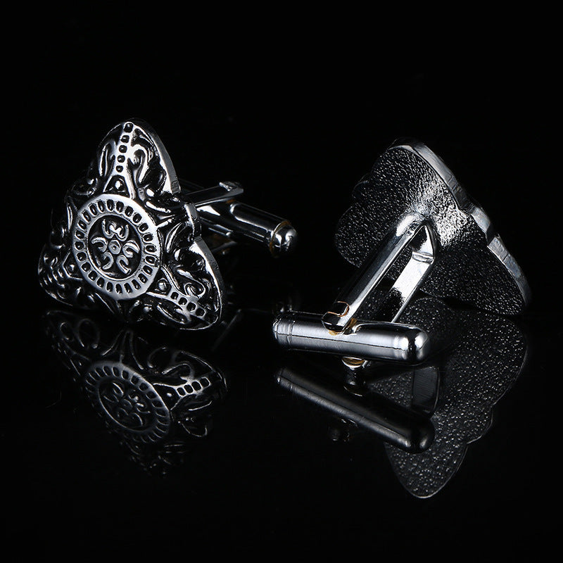 Palace Vintage French Decorative Pattern Men's French Cuff Nails