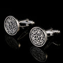 European And American Palace Pattern Cufflinks Cuff Nails Men's French Shirt Buttons