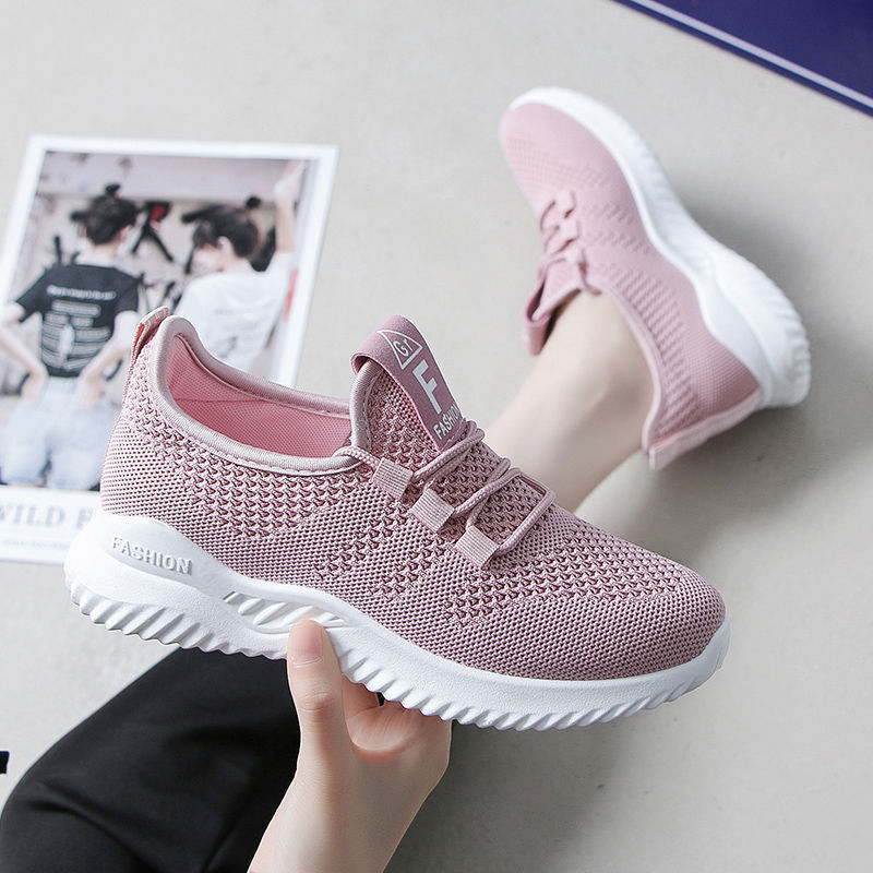 New Women's Shoes Korean Style Wild White Shoes Breathable Mesh Shoes Trendy Shoes