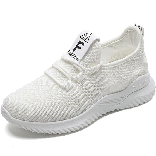 New Women's Shoes Korean Style Wild White Shoes Breathable Mesh Shoes Trendy Shoes