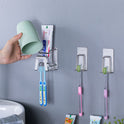 Stainless Steel Creative Non-perforated Wall Toothbrush Holder