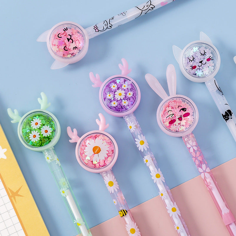 Cute Tutu Sequin Gel Pen Study Stationery