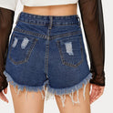 Fashion Nostalgic Ripped Denim Shorts Are Thin And Versatile