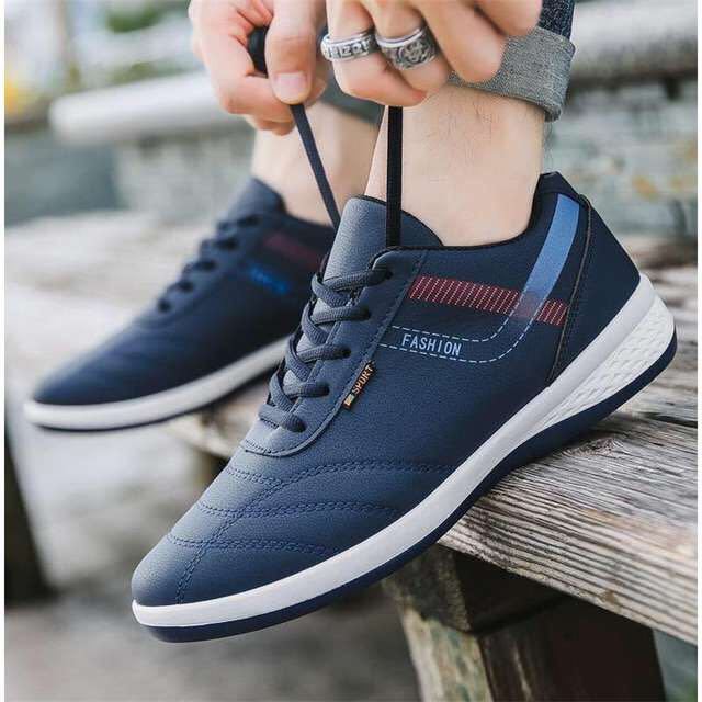 New Men's Shoes Leather Sports Casual Shoes Men's Fashion Sneakers