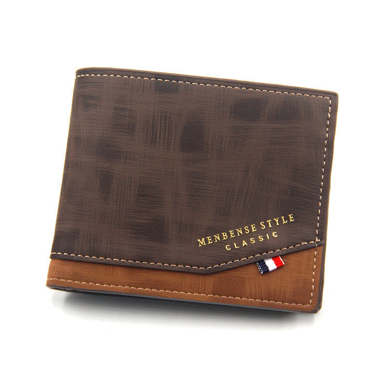 Men's Wallet With Bronzing Printed Hinge