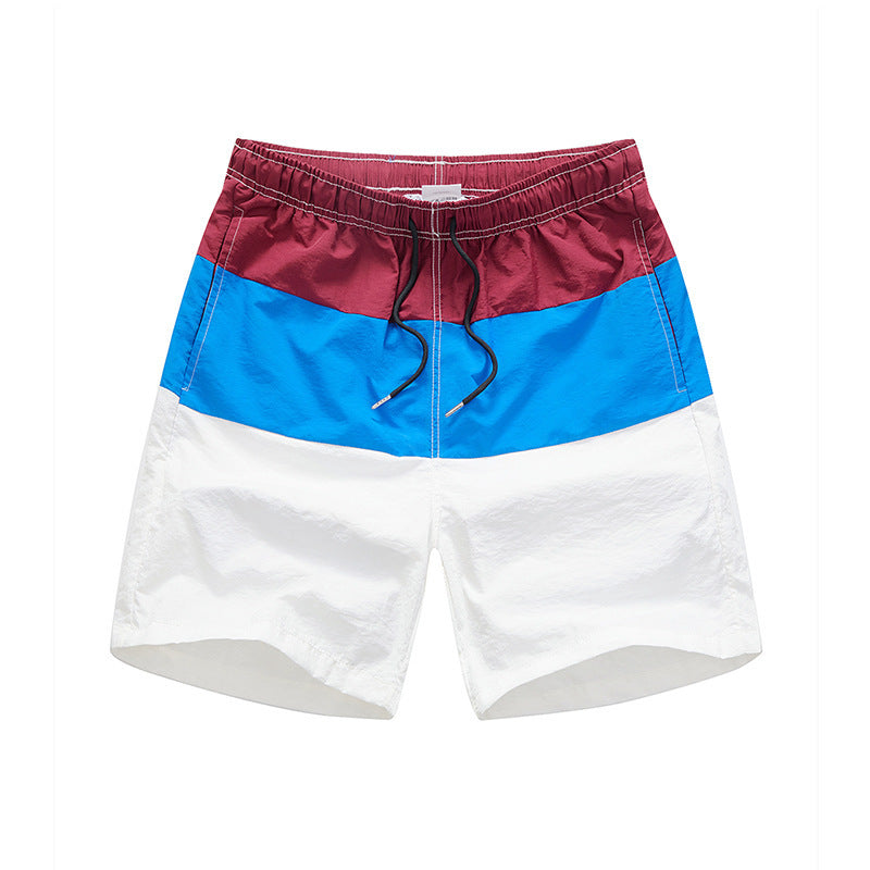 Clash Color Beach Pants Men's Quick-Dry Loose-Fitting Shorts