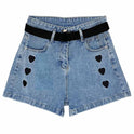 Summer Korean Version Of The High Waist Was Thin And Wild Loose Wide-leg Denim Shorts Women Pants