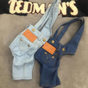 Dog Denim Overalls Spring And Autumn New All-match Overalls Pet Clothes Dog Pants