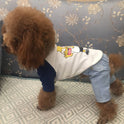 Dog Denim Overalls Spring And Autumn New All-match Overalls Pet Clothes Dog Pants