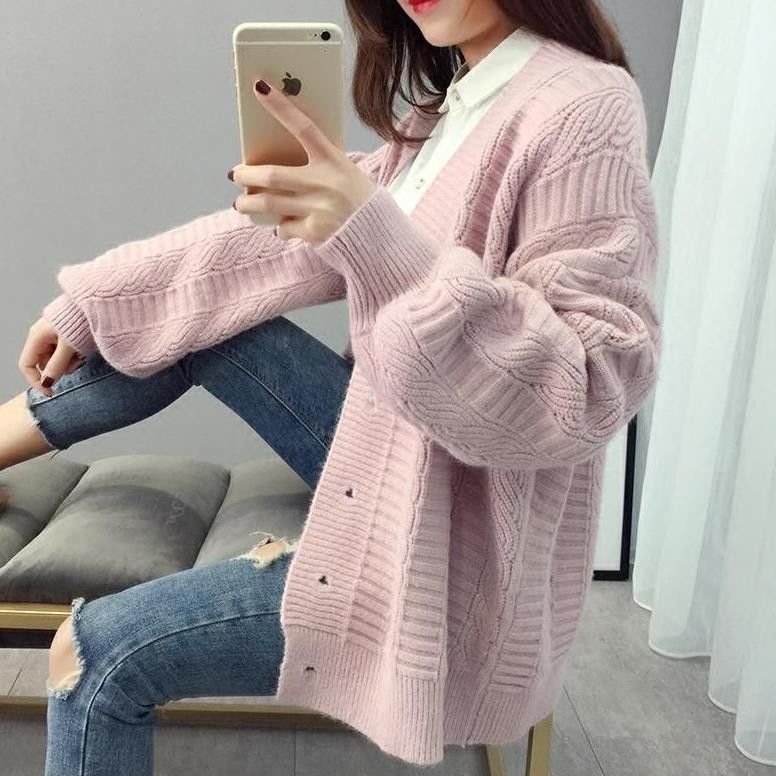 Loose And Thin All-match Student Sweater Jacket