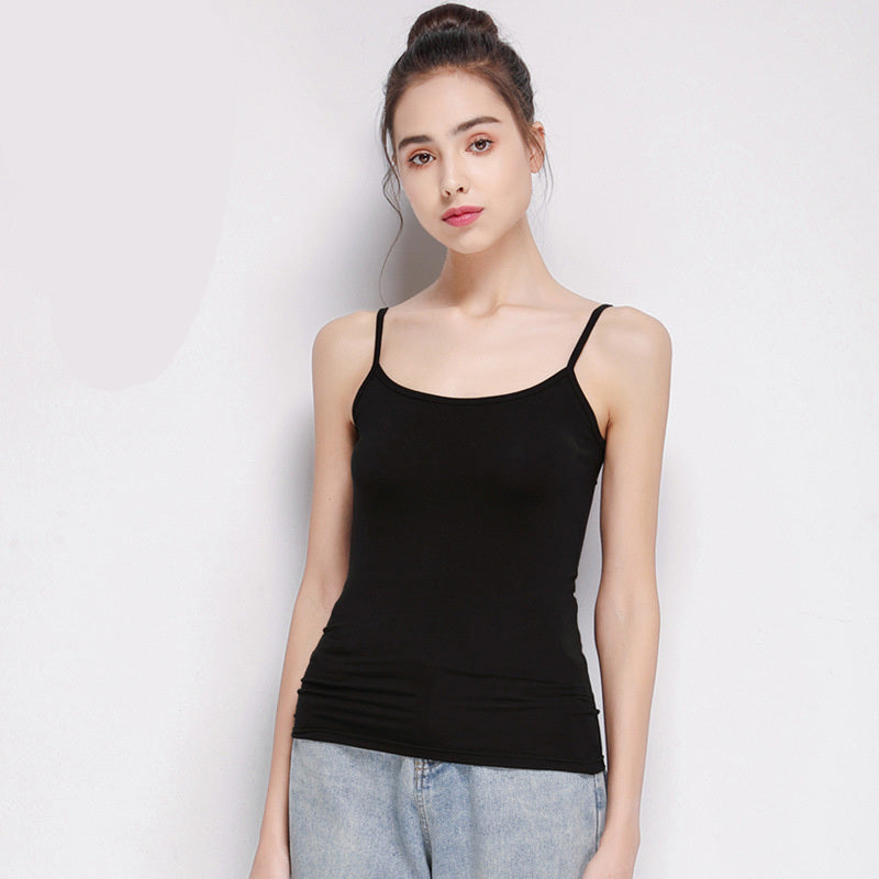 Women's Summer Mid Length Modal Suspender Dress