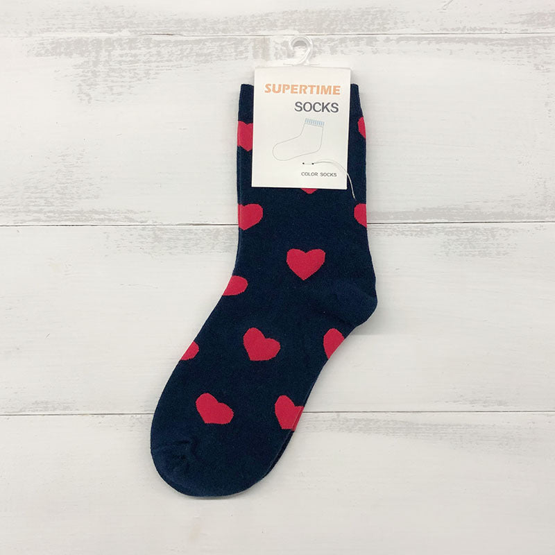 Ladies Cotton Love Stockings Cotton Simple Women s Socks