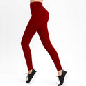 New European And American Solid Color Fashion High-waist Aports Fitness Yoga Pants