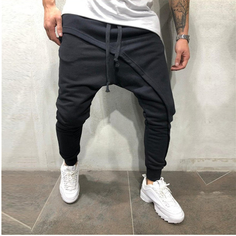 Jogging Pants Hip Hop Jogging Pants Slim Casual Sports Drawstring Pants Men